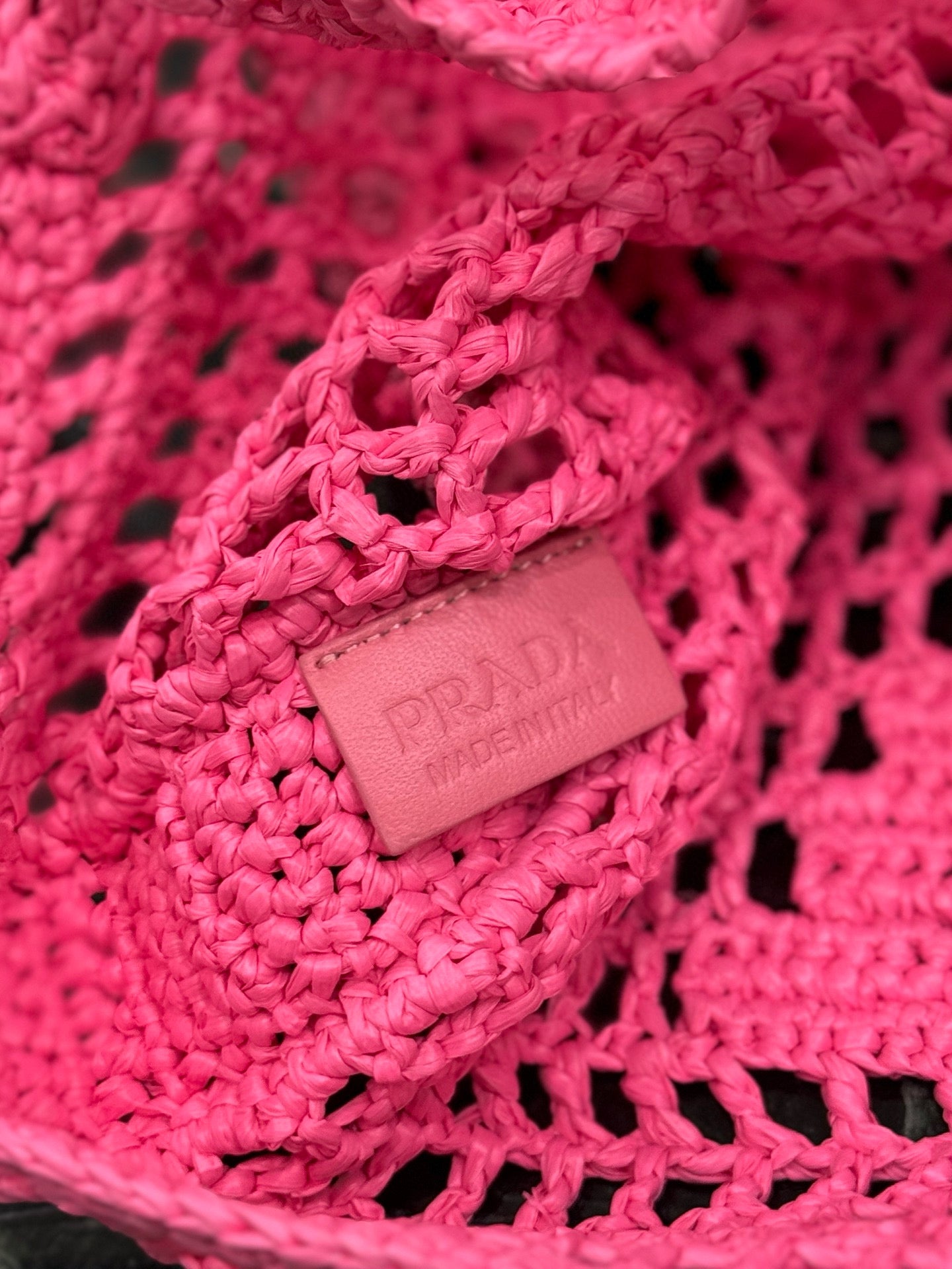 Prada Raffia Tote Bag