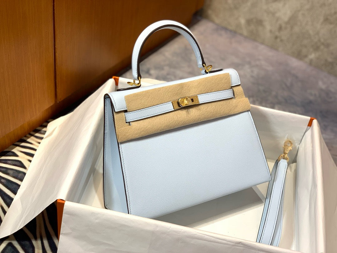 Hermes Kelly 25cm, 08, Epsom