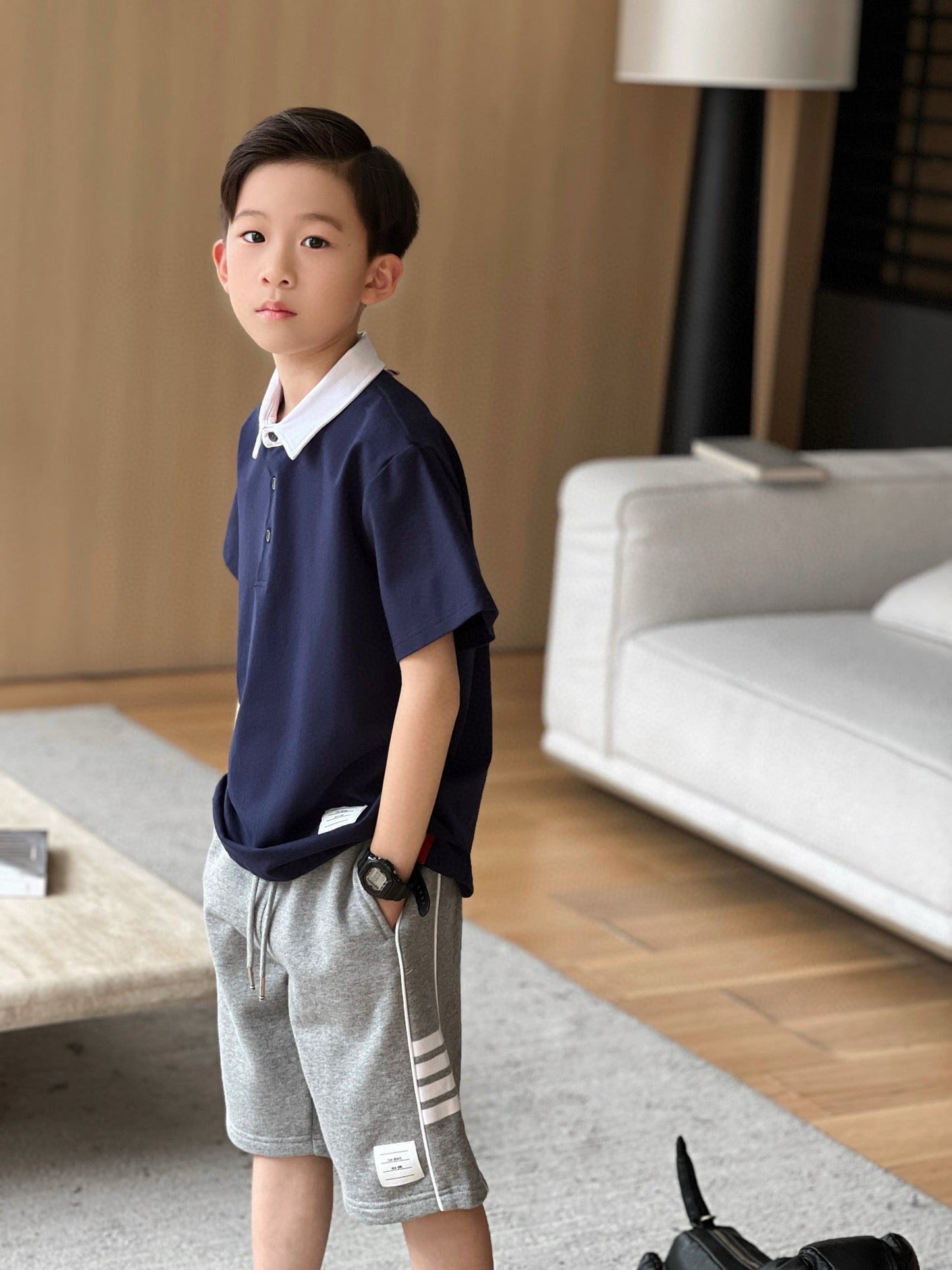 Thom Browne Polo/Pant Set