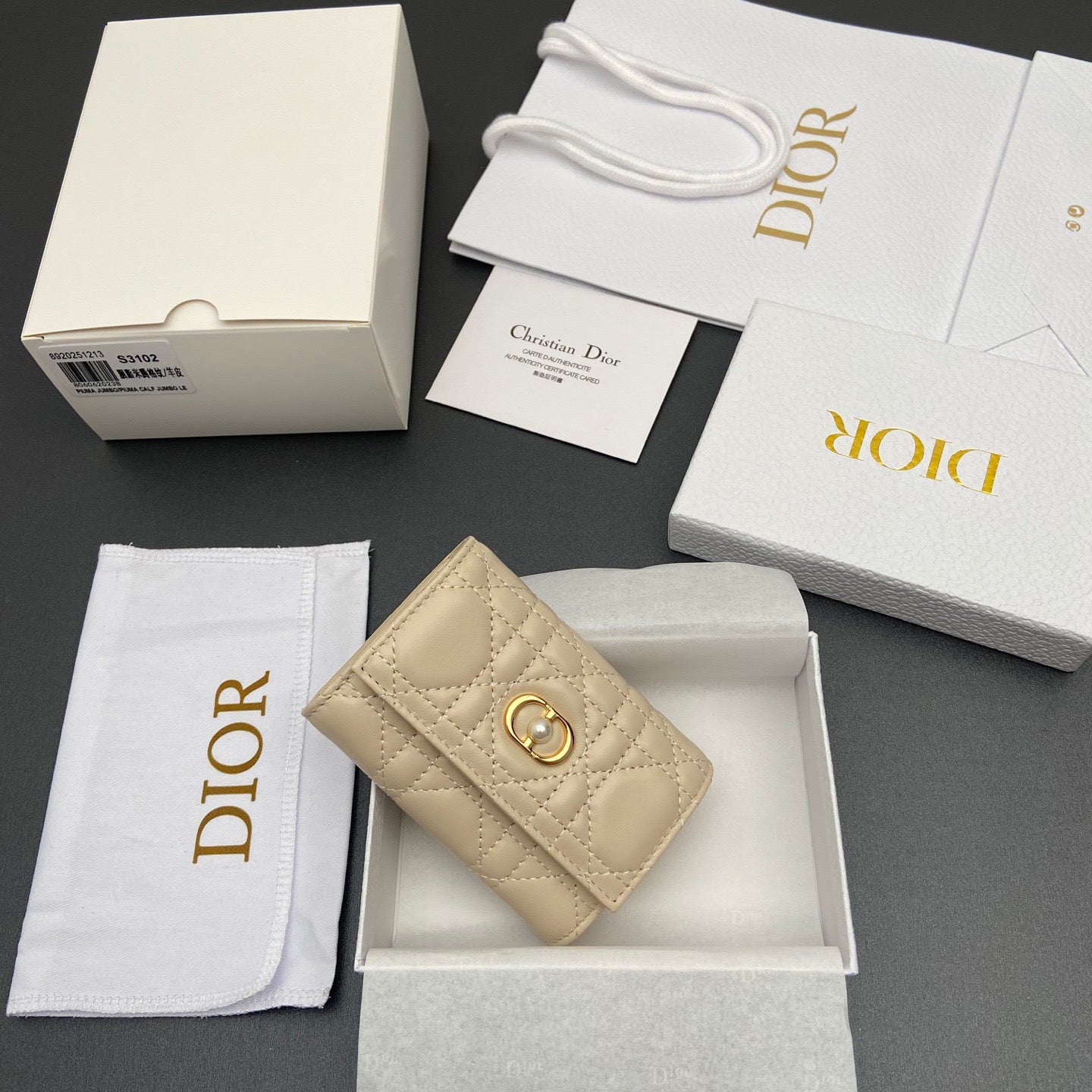 Dior Jolie Glycine Wallet