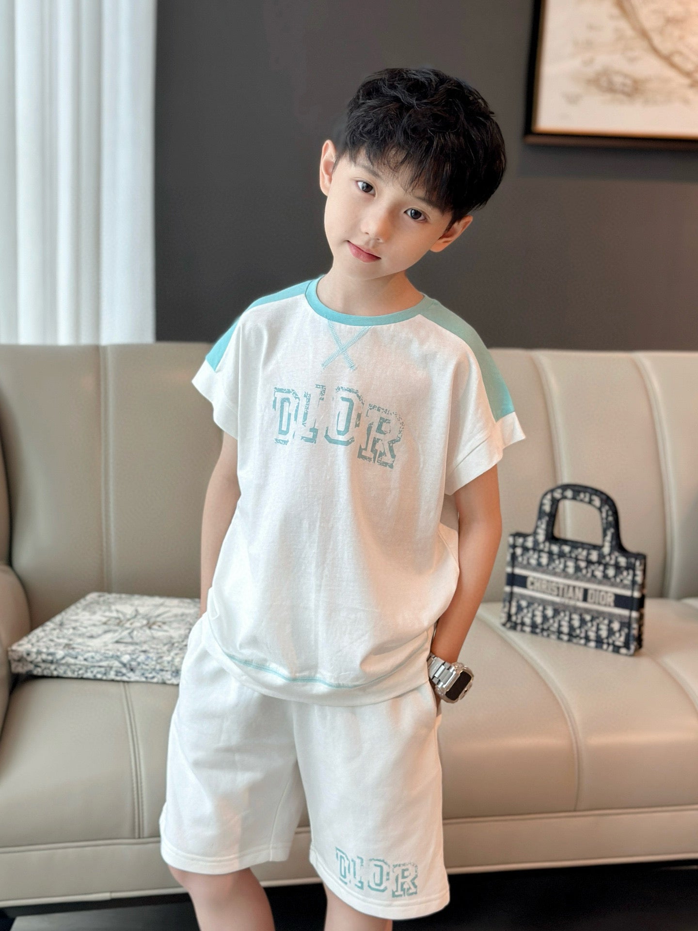 Dior T-shirt/Short Pant Set
