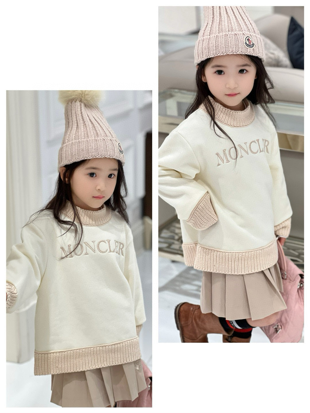 Moncler Sweater/Skirt Set