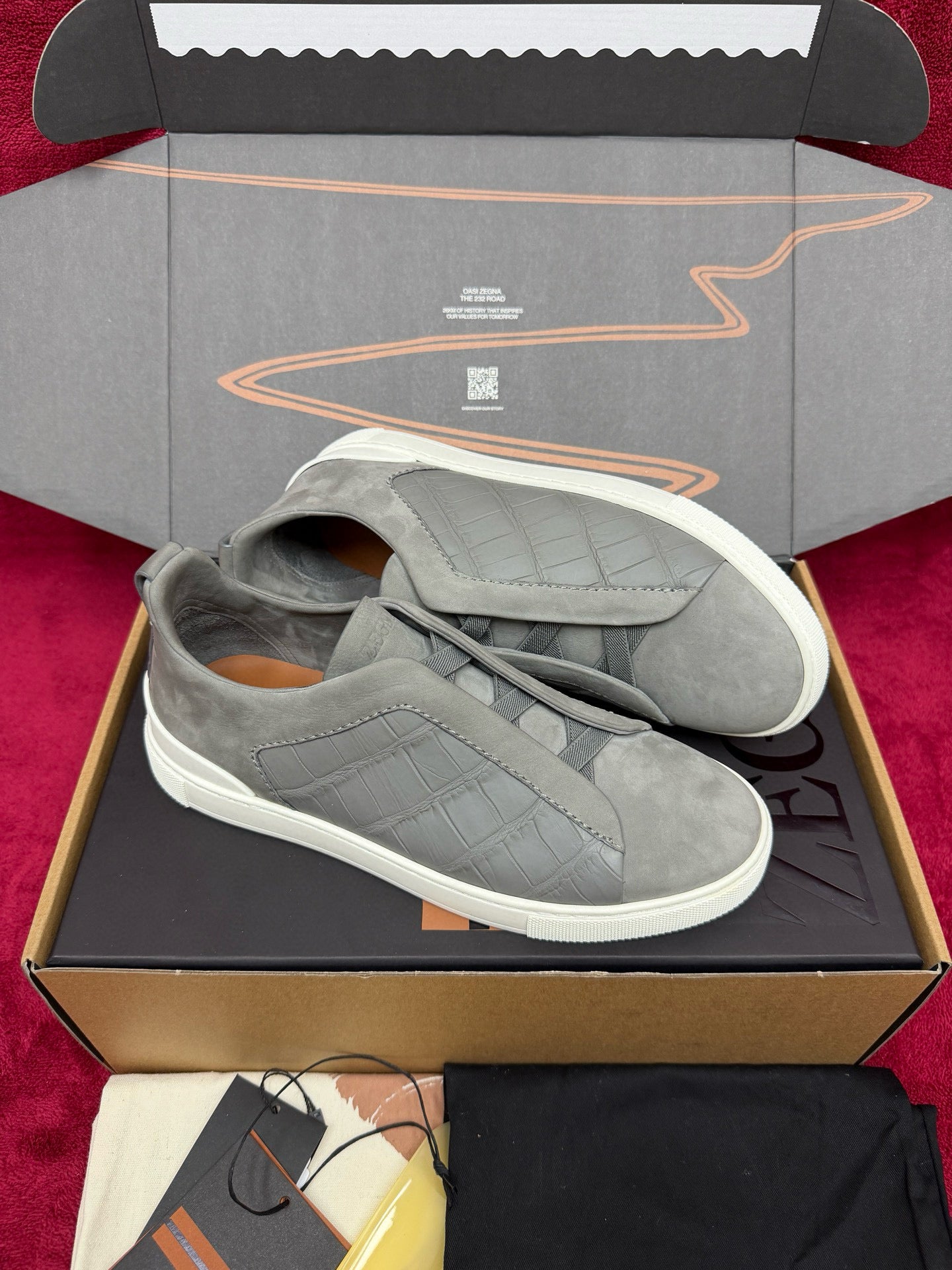Zegna Alligator Sneakers