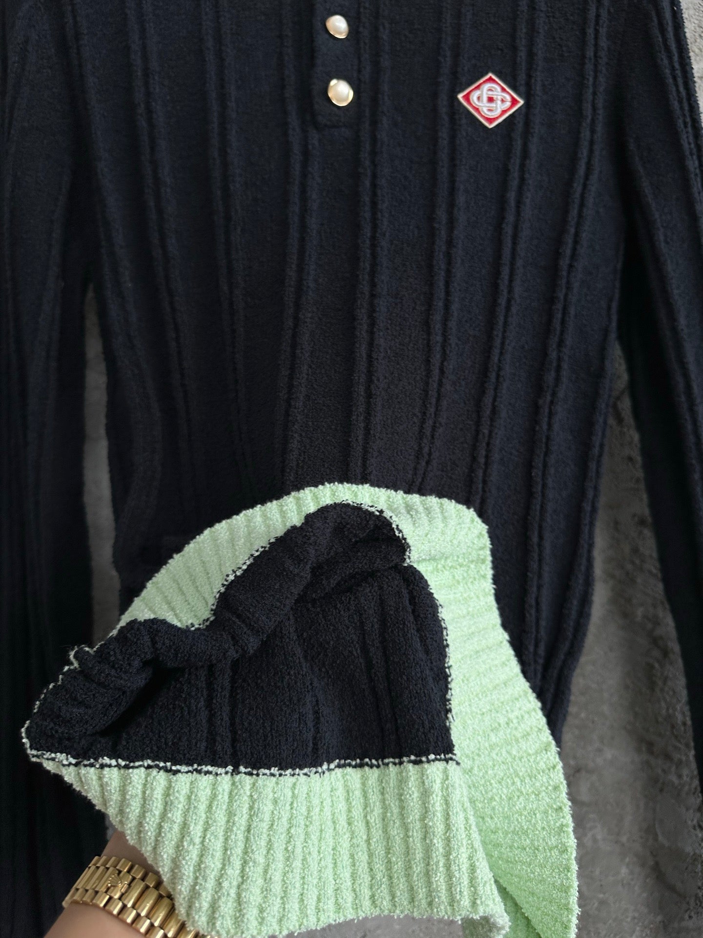 Casablanca Long Sleeve Polo
