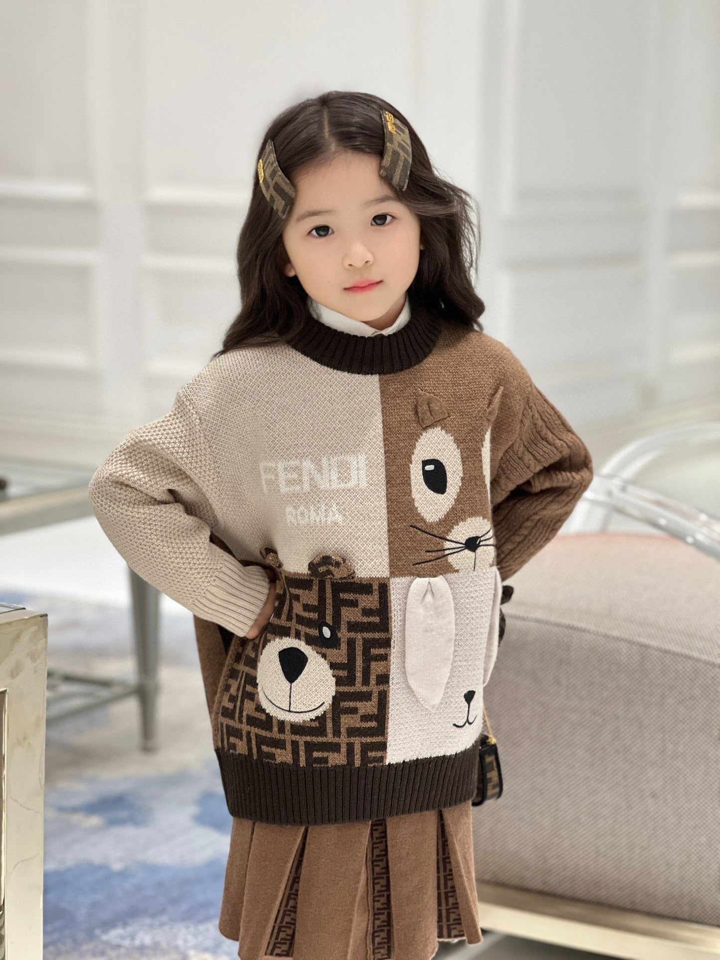 Fendi Sweater/Skirt Set