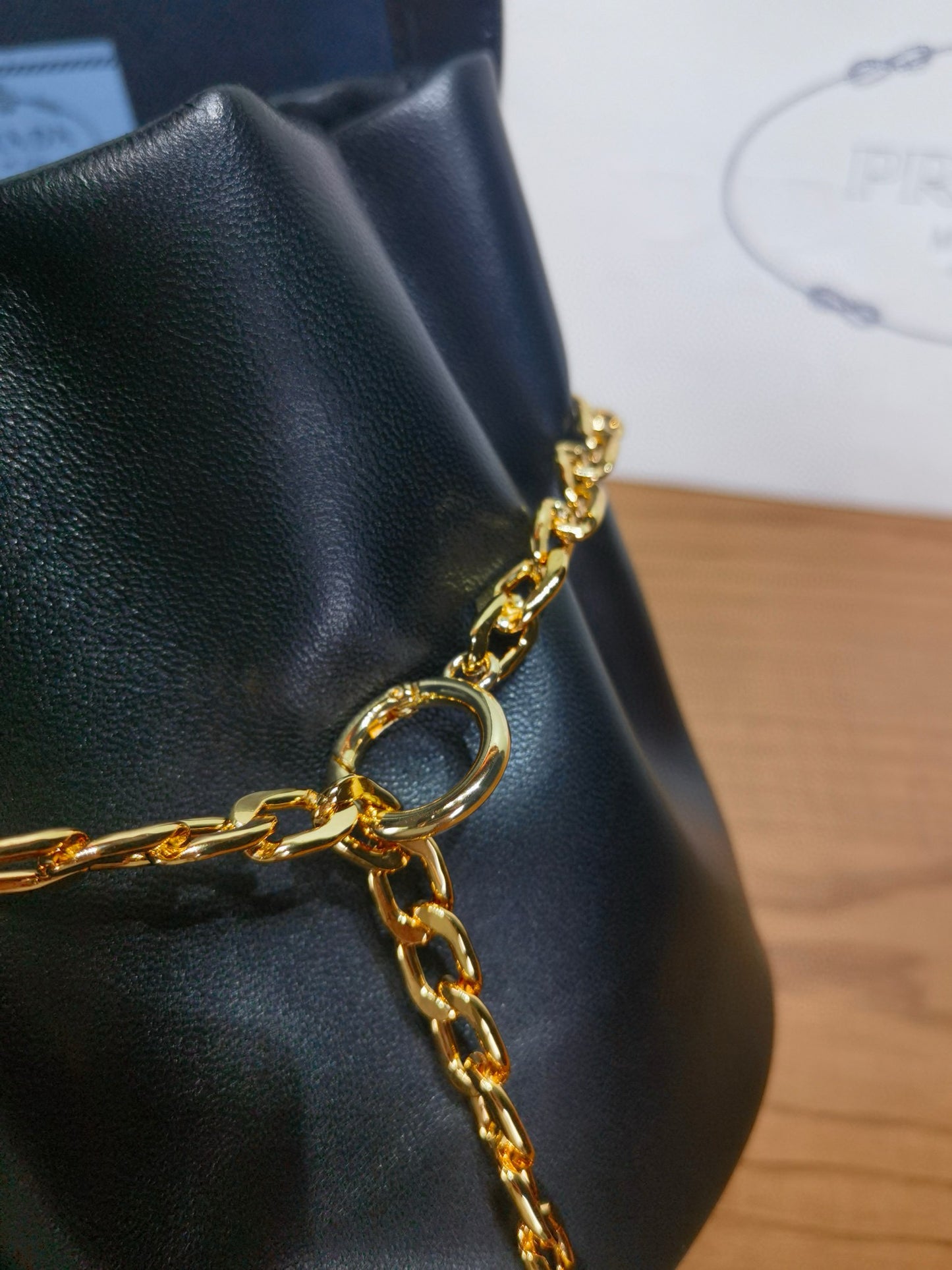 PD Petit Sac Noir Bucket Bag