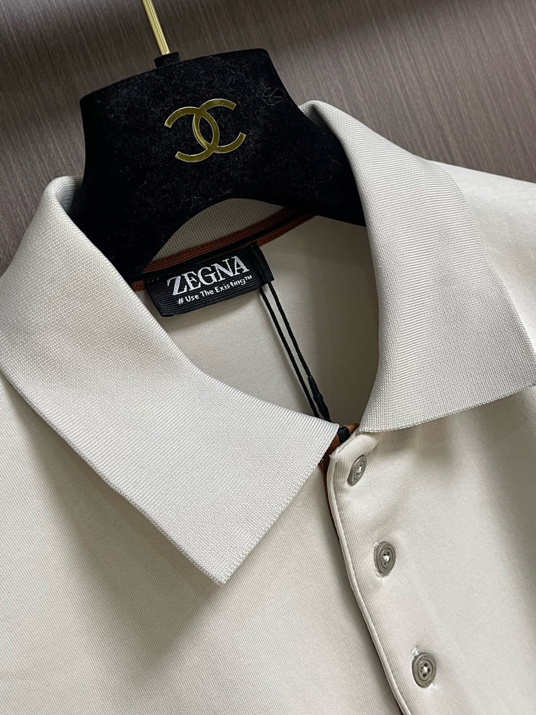 Zegna Long Sleeve Polo