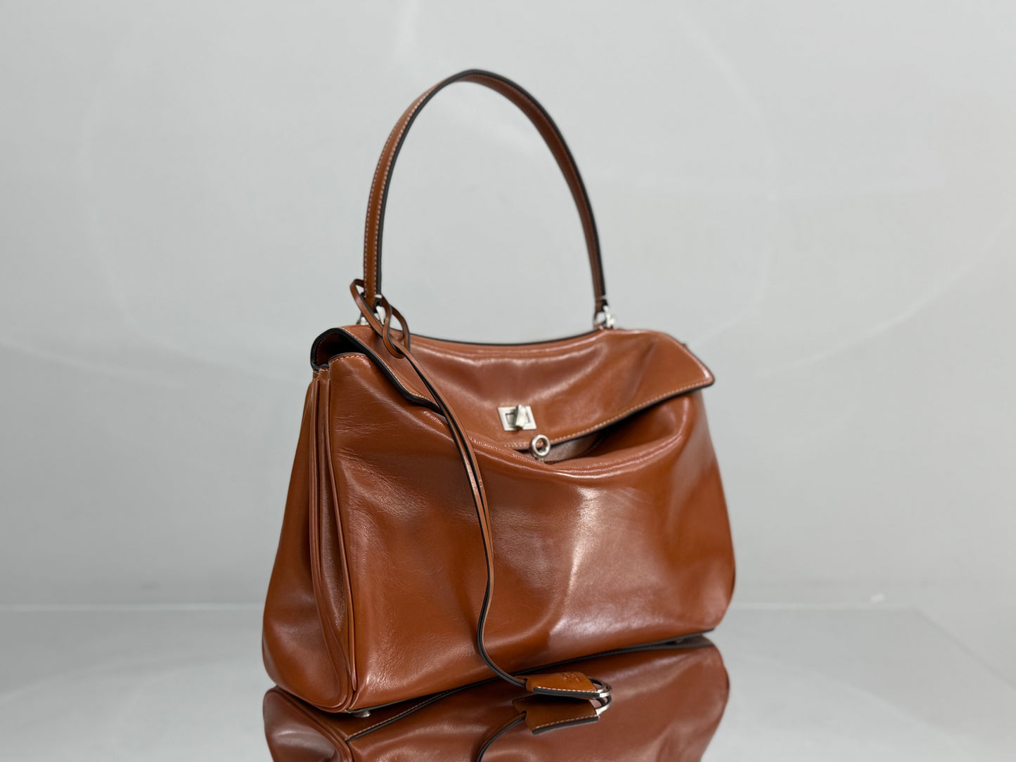 BLCG Rodeo Mini Leather Tote Handbag 35x23x11cm