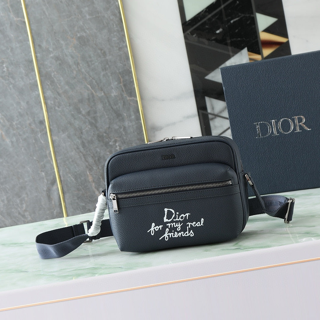 DIOR AND HYLTON NEL Rider 2.0 Zipped Messenger Bag