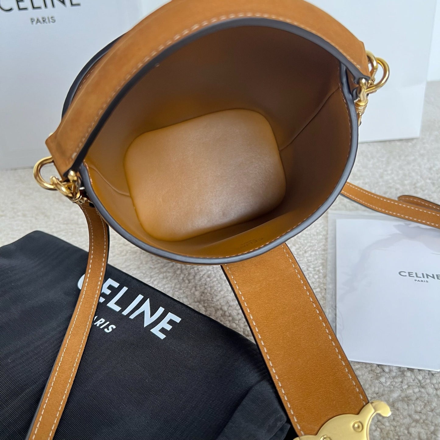 Celine Triomphe Bucket