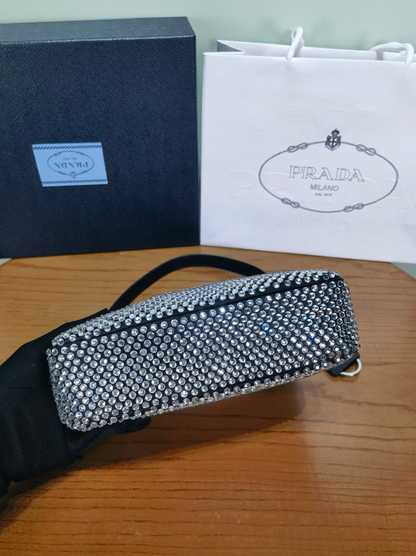 PD Satin Crystal Bag