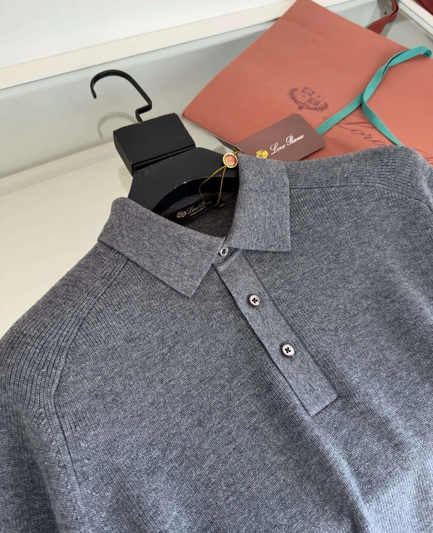 Loro Piana Long Sleeve Polo
