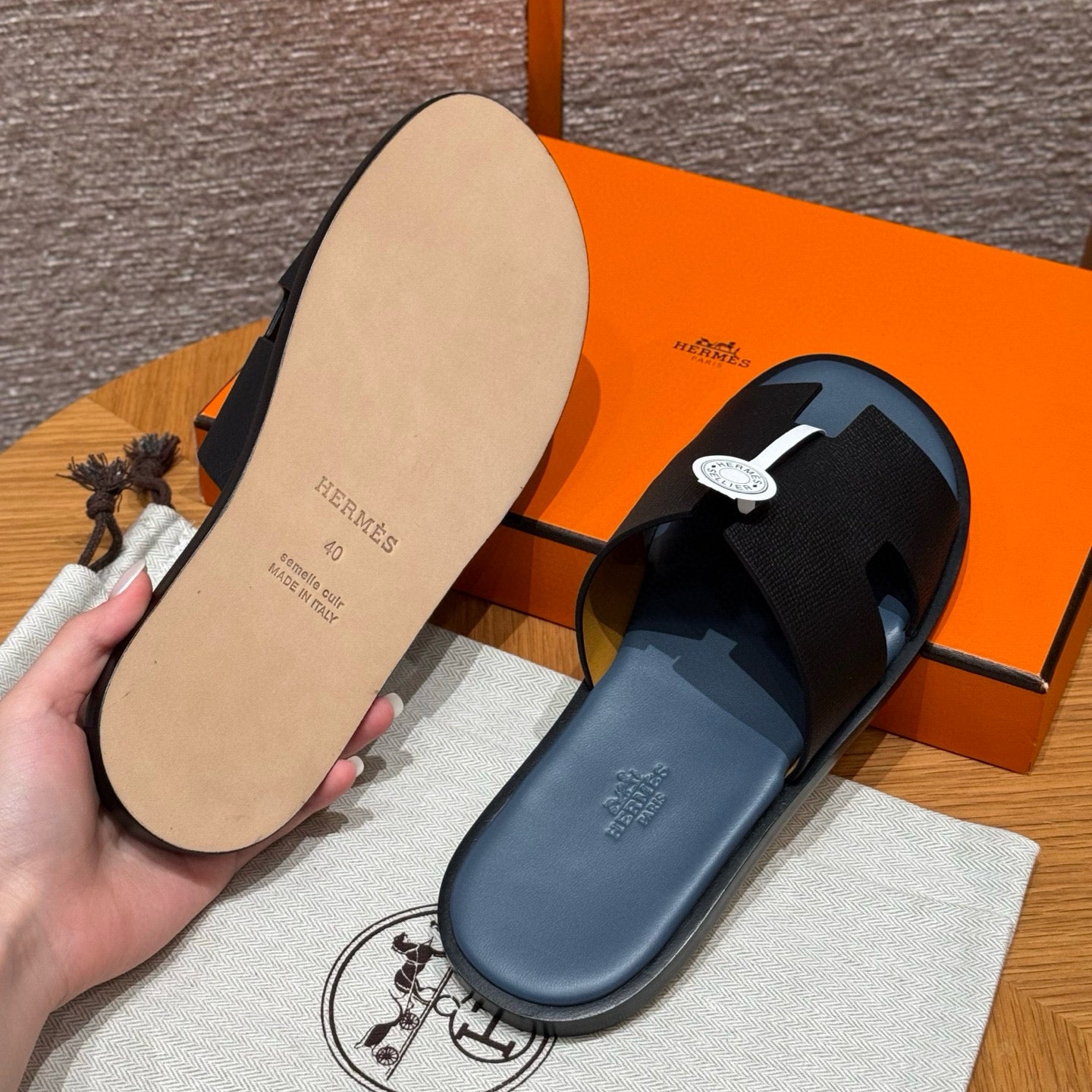 Hermes Slippers