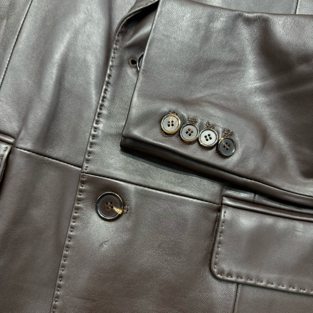 Brunello Cucinelli Leather Coat