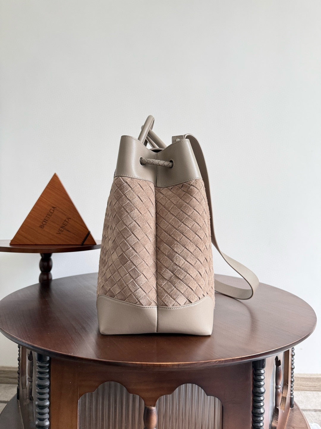 BV Andiamo Voyager Suede Tote Bag 43x39x20cm
