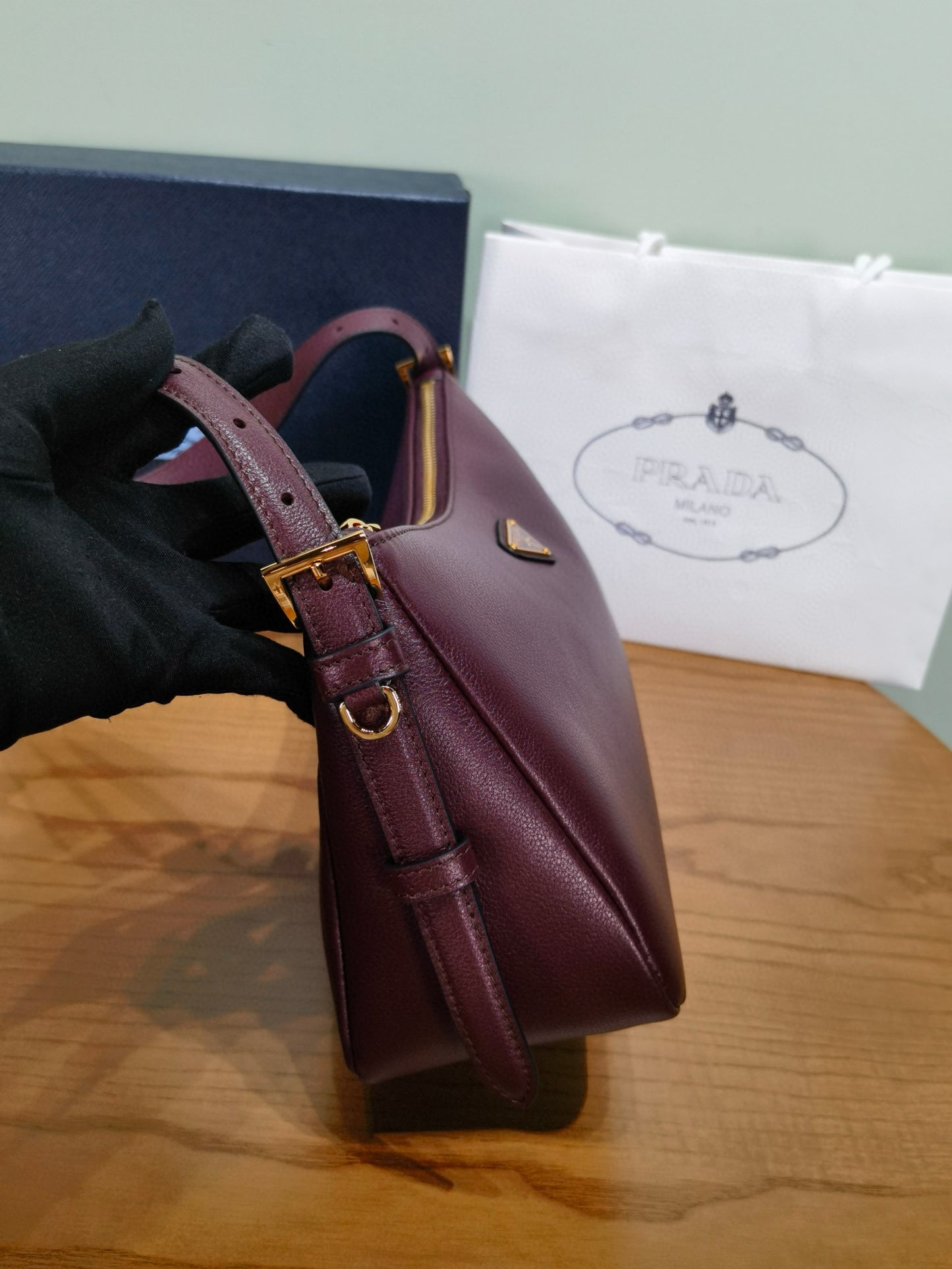 Prada Aimee Handbag 31x18x10cm