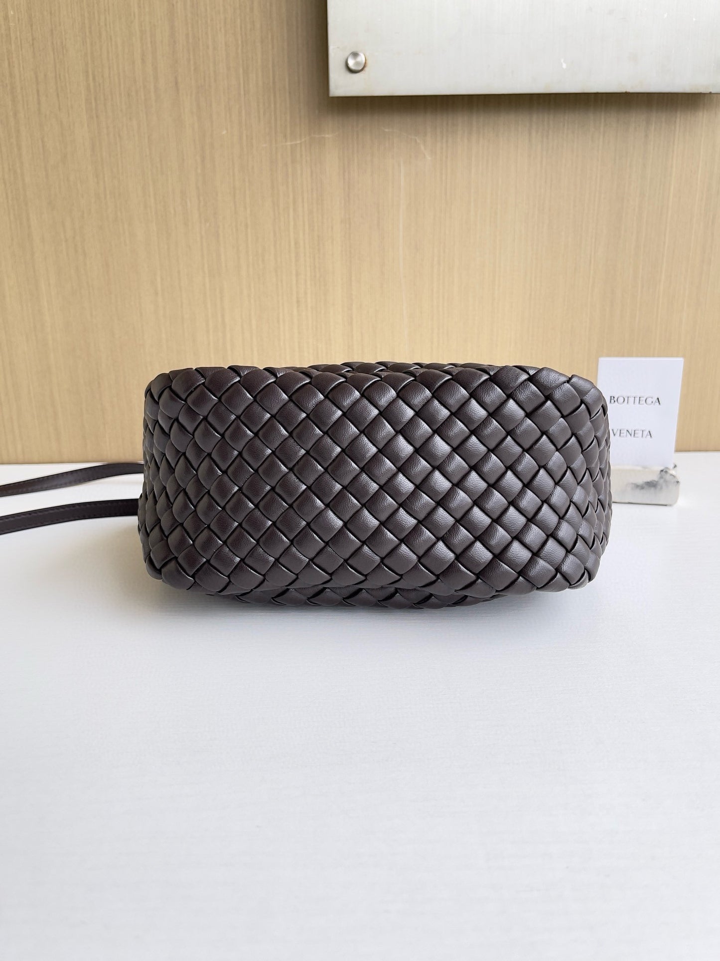 BV Burgundy Cobble Top-Handle Bag