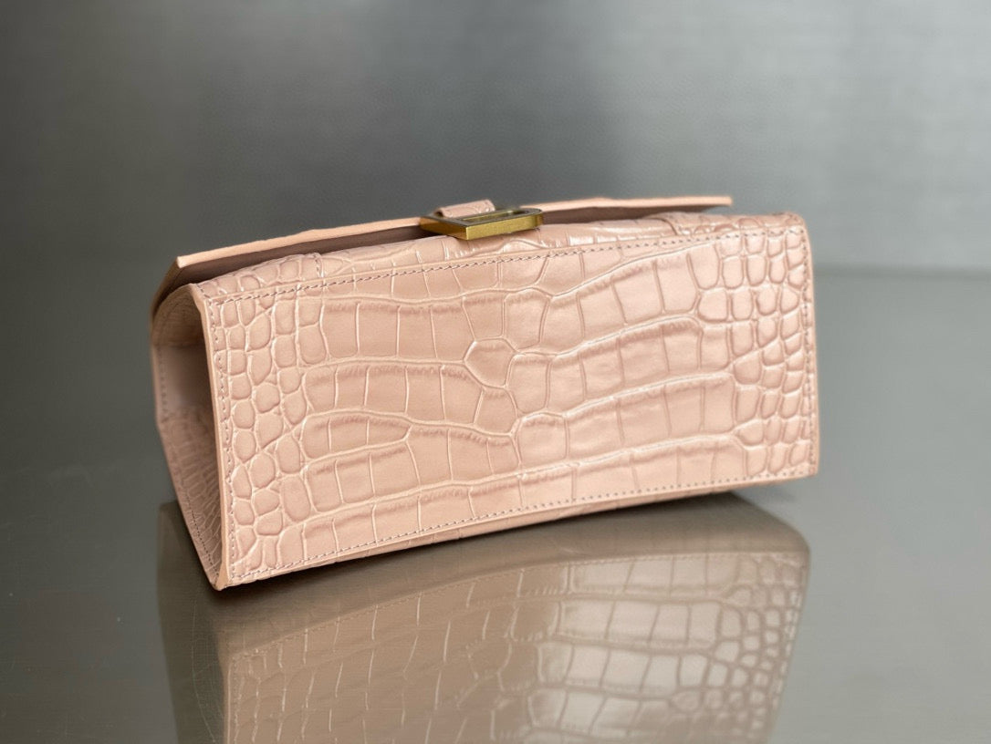 BLCG Hourglass Crocodile Top-handle Handbag
(23x10x24cm)