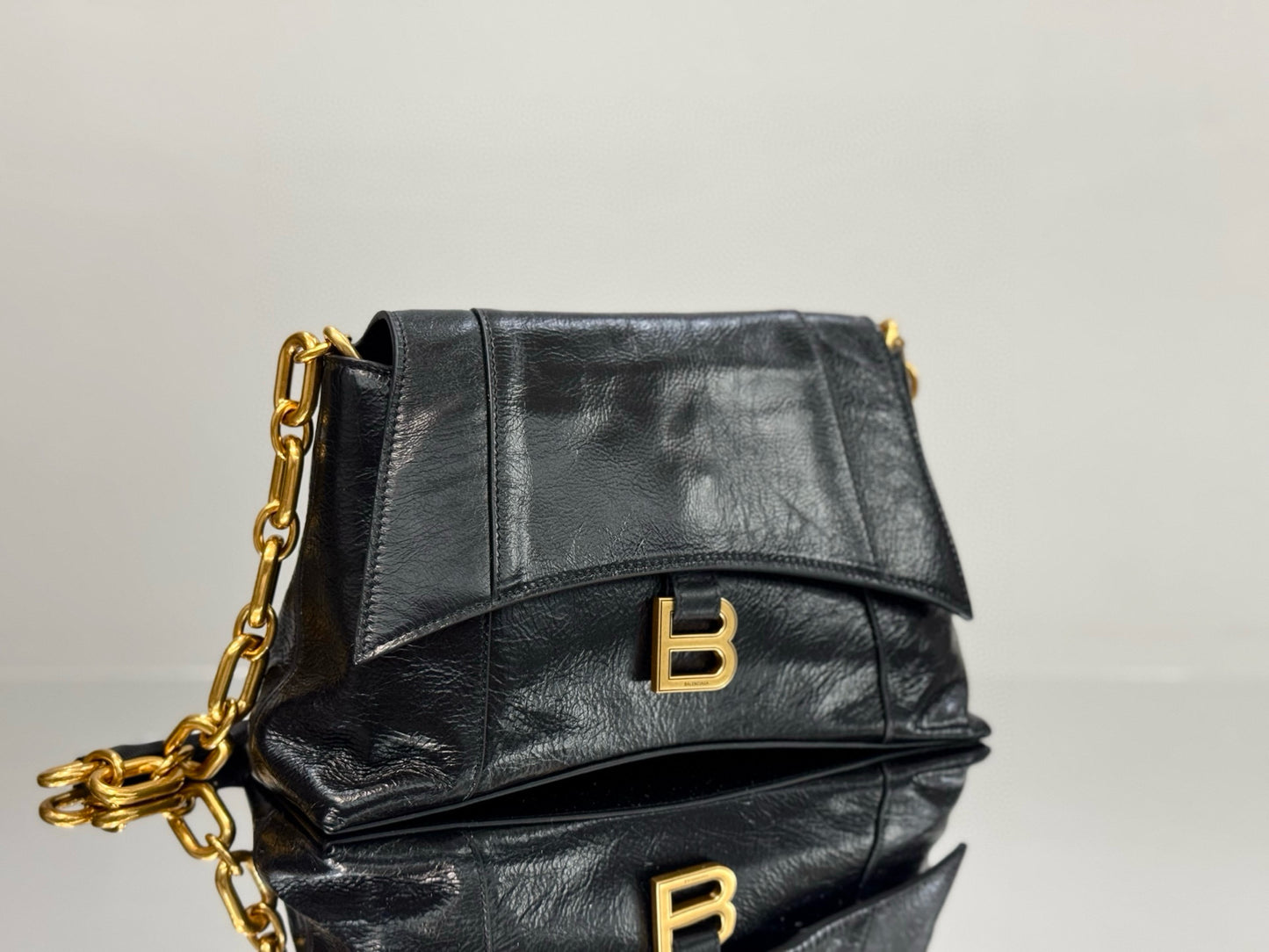 BLCG Downtown Chain-Handle Leather Shoulder Bag