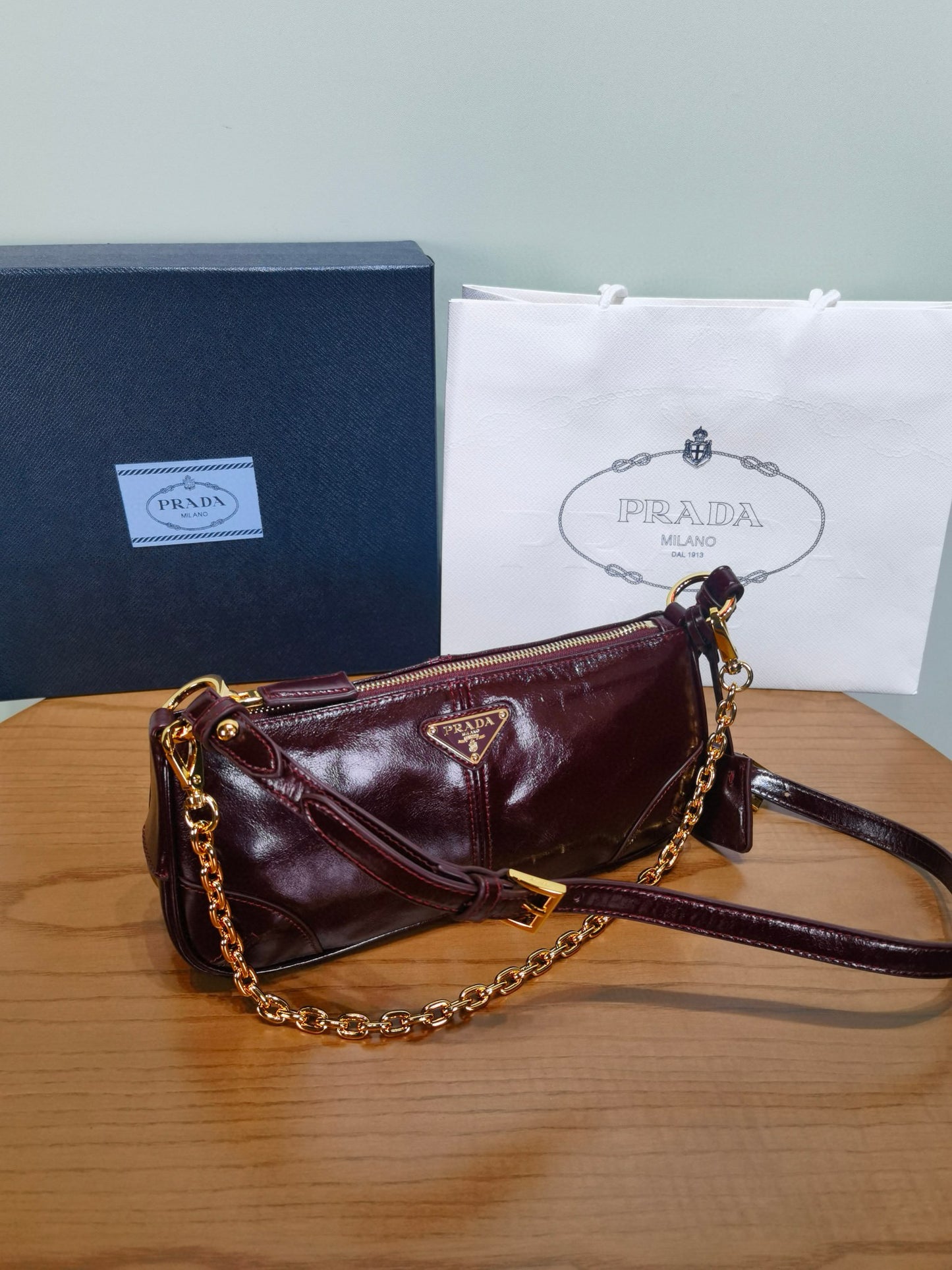 Prada Soft Lux Shoulder Bag 26x11.5x6cm