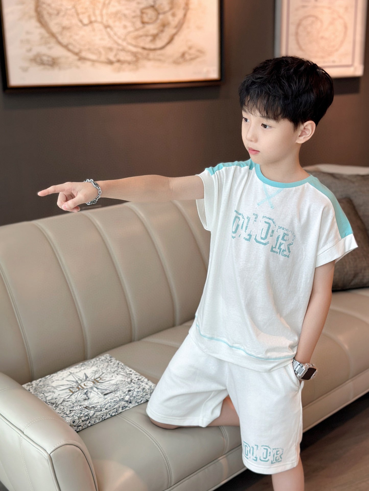 Dior T-shirt/Short Pant Set