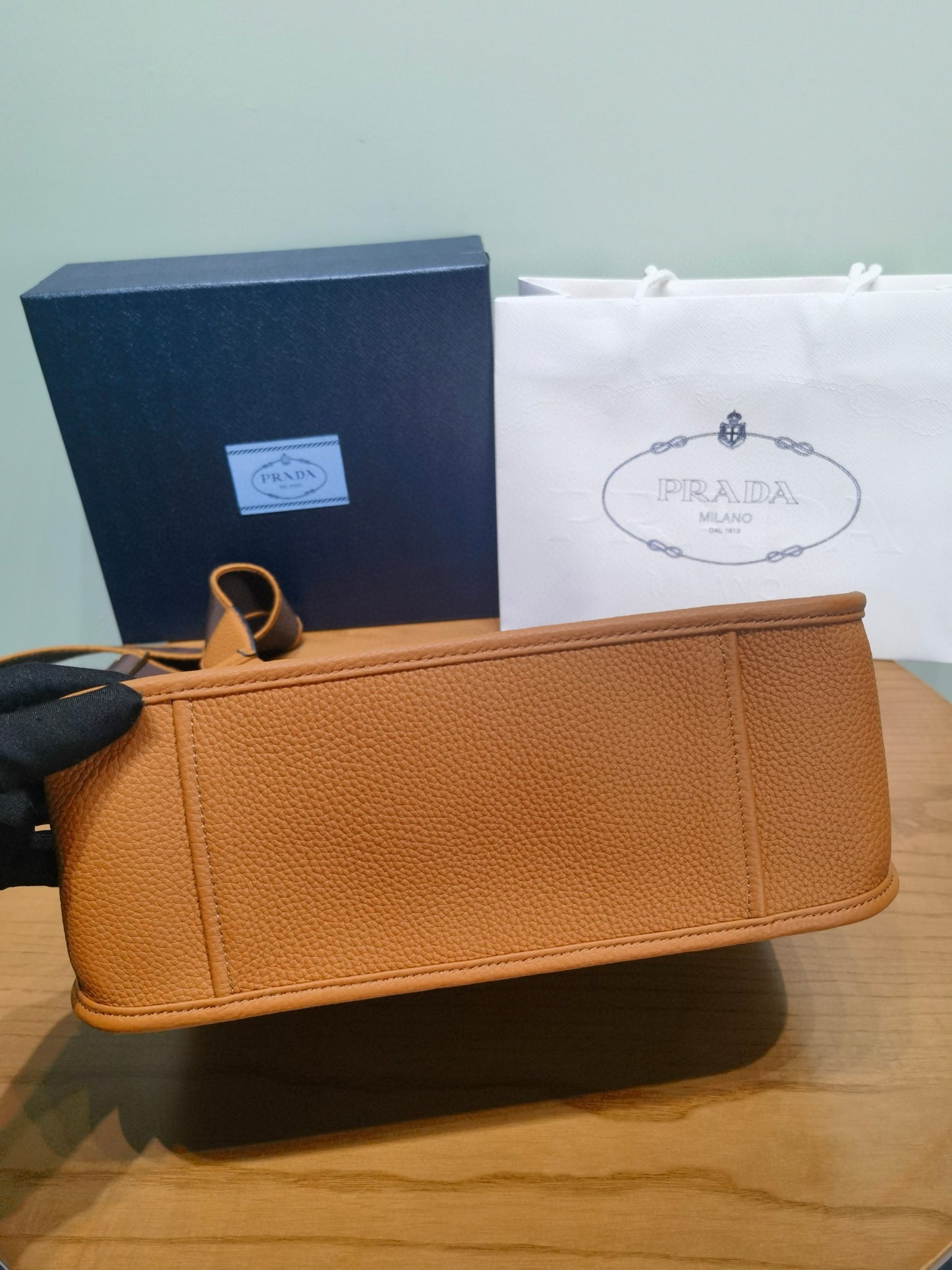 PD Mini Leather Shoulder Bag 30x28x12cm
