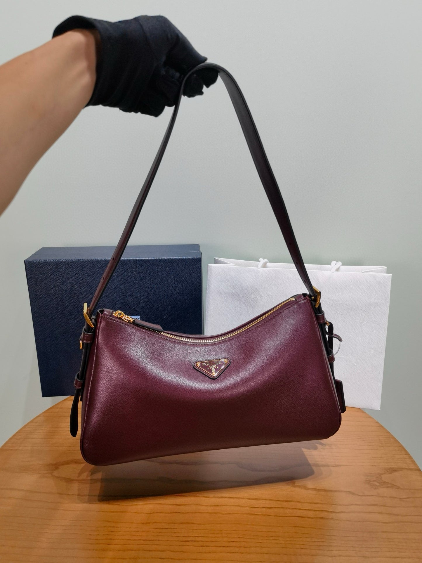Prada Aimee Handbag 31x18x10cm