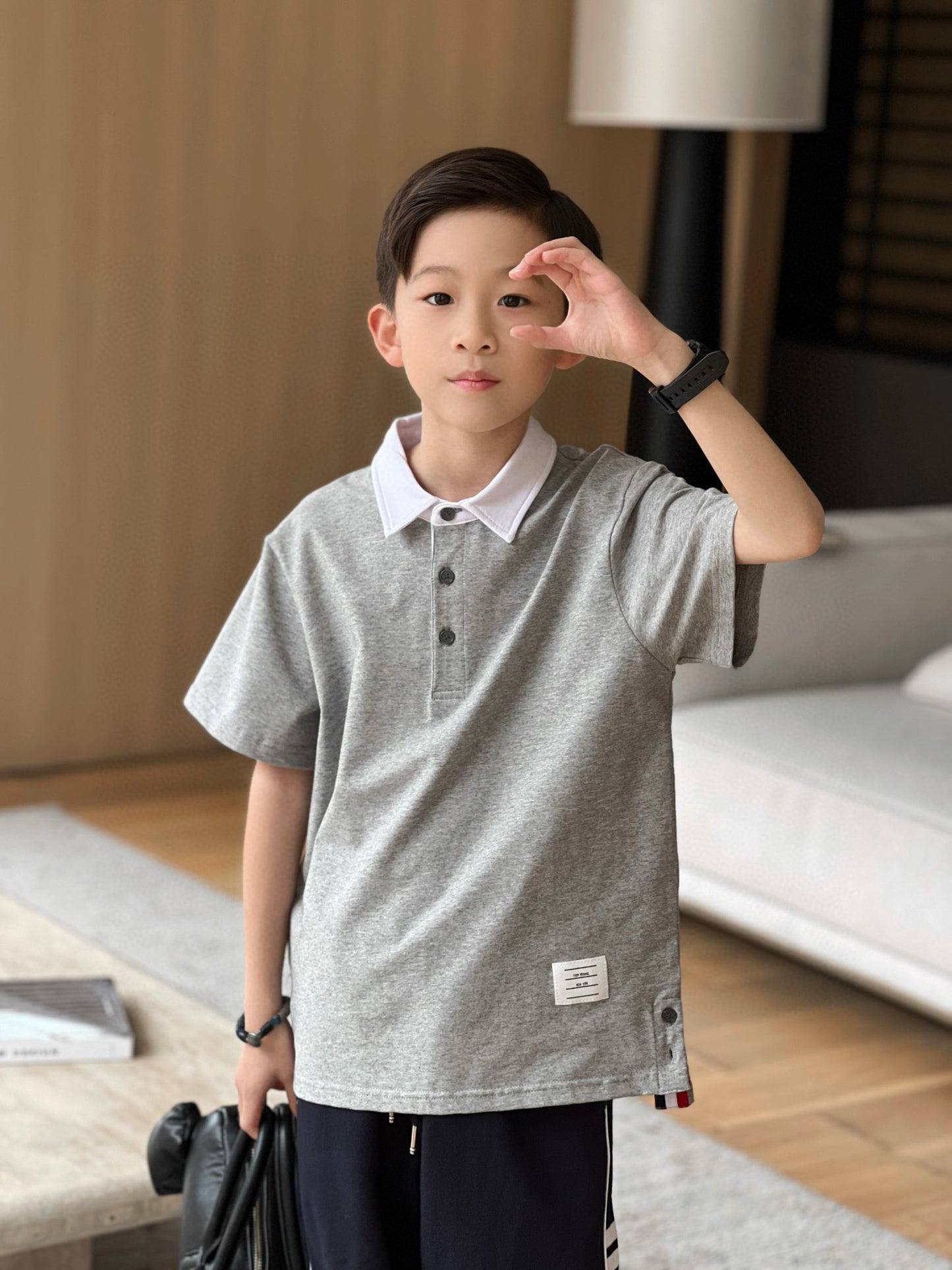 Thom Browne Polo/Pant Set