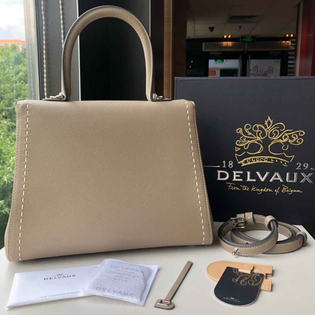 Delvaux Brillant MM Surpique Handbag