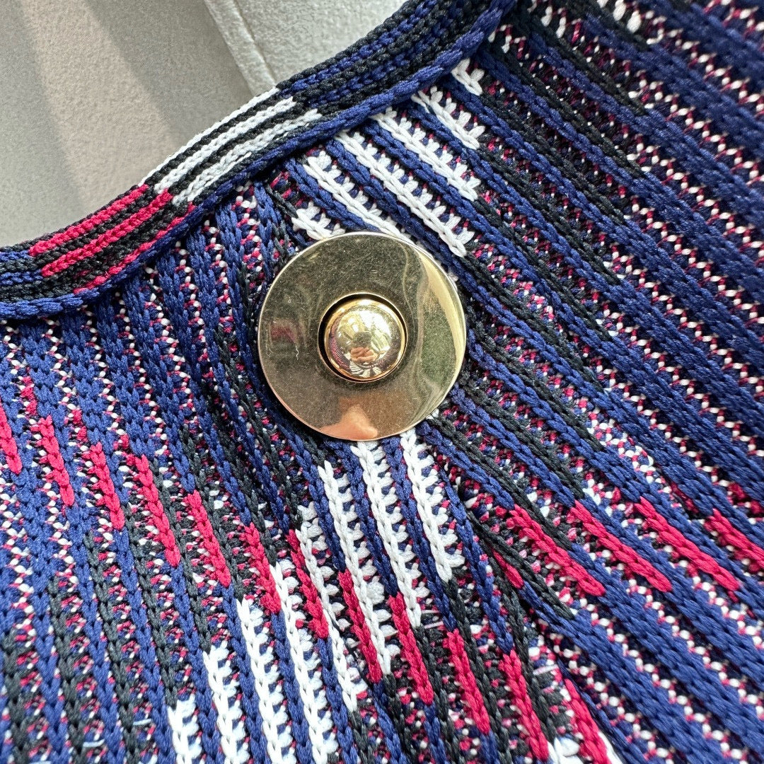 Burberry Small Check Knitted Shoulder Bag