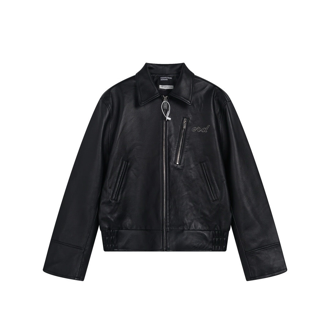 Enfants Riches Déprimés Zip-Up Leather Jacket