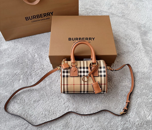 Burberry Check Bowling Mini Bag