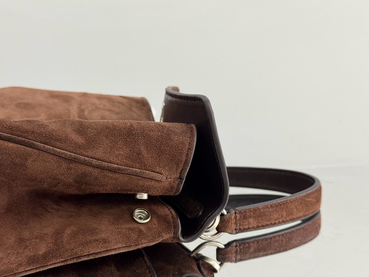 BLCG Rodeo Medium Suede Handbag 22x10x8cm