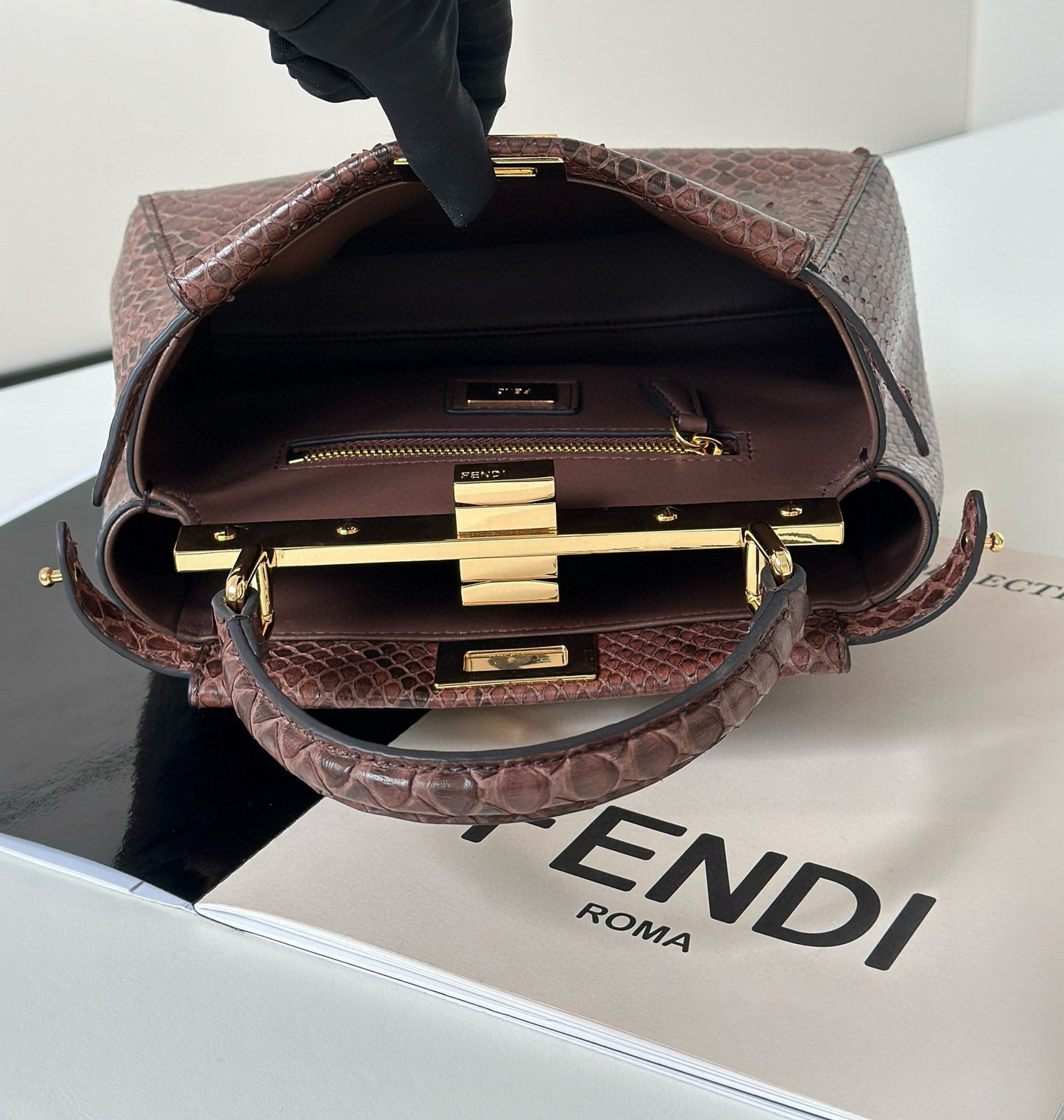 Fendi Peekaboo Bag (Python leather)