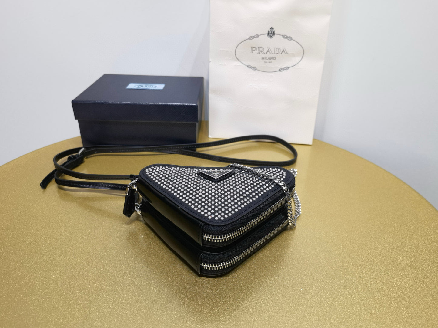 Prada Triangle Crystal Bag
