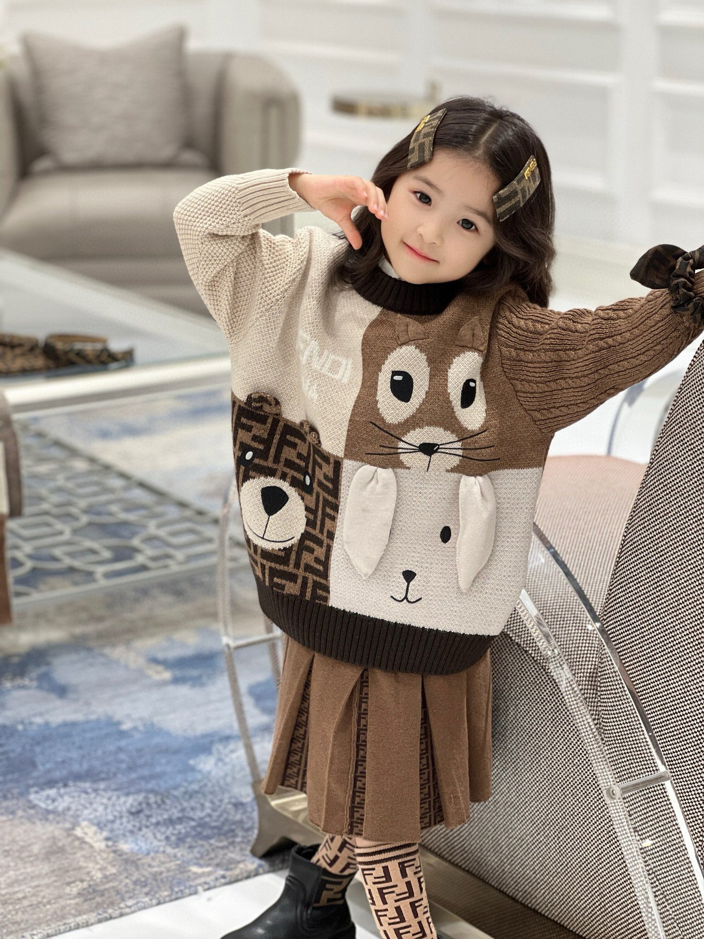 Fendi Sweater/Skirt Set