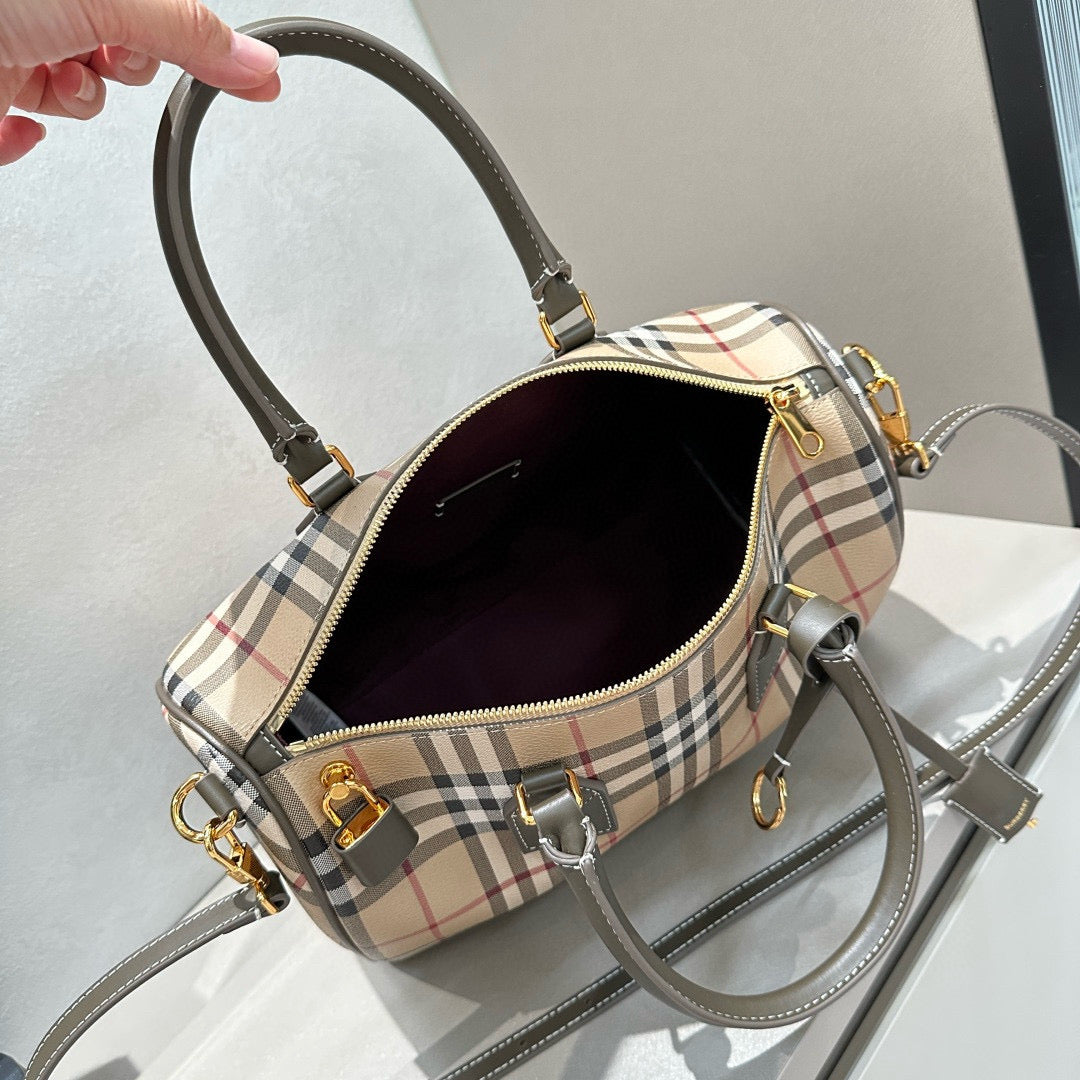 Burberry Medium Check Bowling Bag
