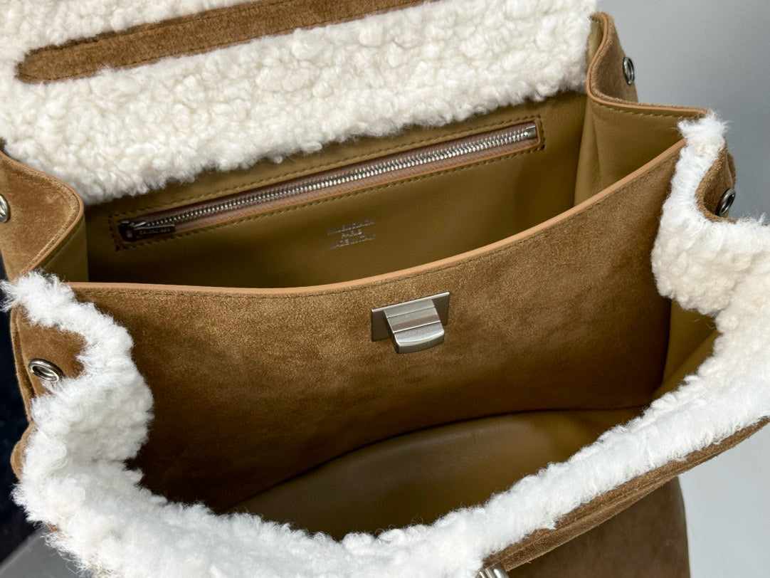 BLCG Rodeo Medium Suede Handbag 29x20x10cm