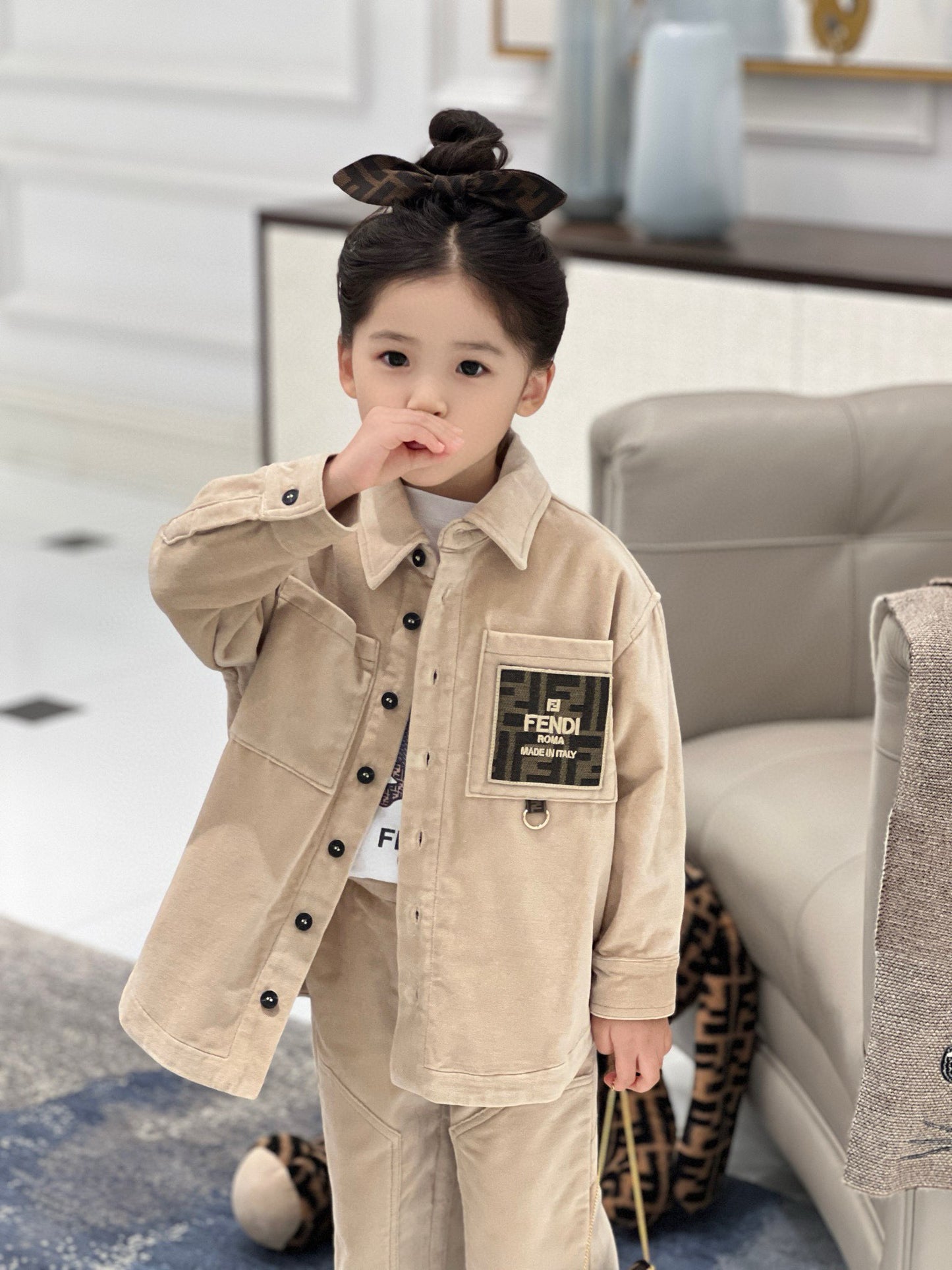 Fendi Polo/Long Pant Set