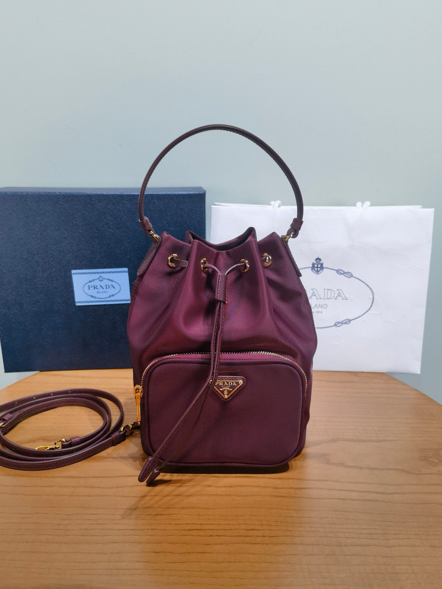 Prada Bucket Shoulder Bag