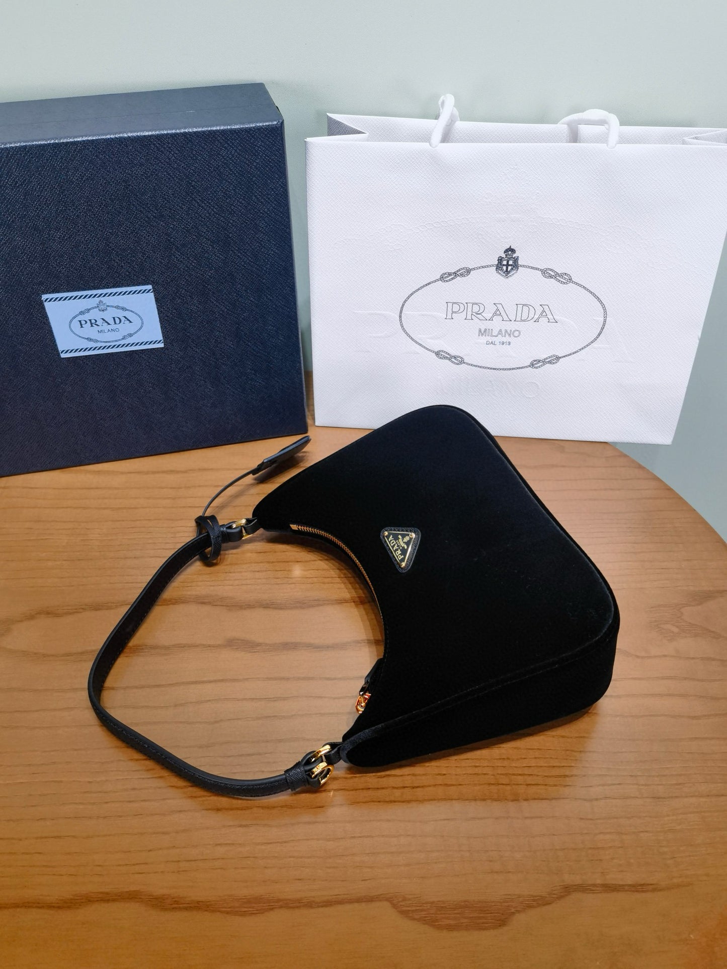 PD 2005 Velvet & Saffiano Mini Bag