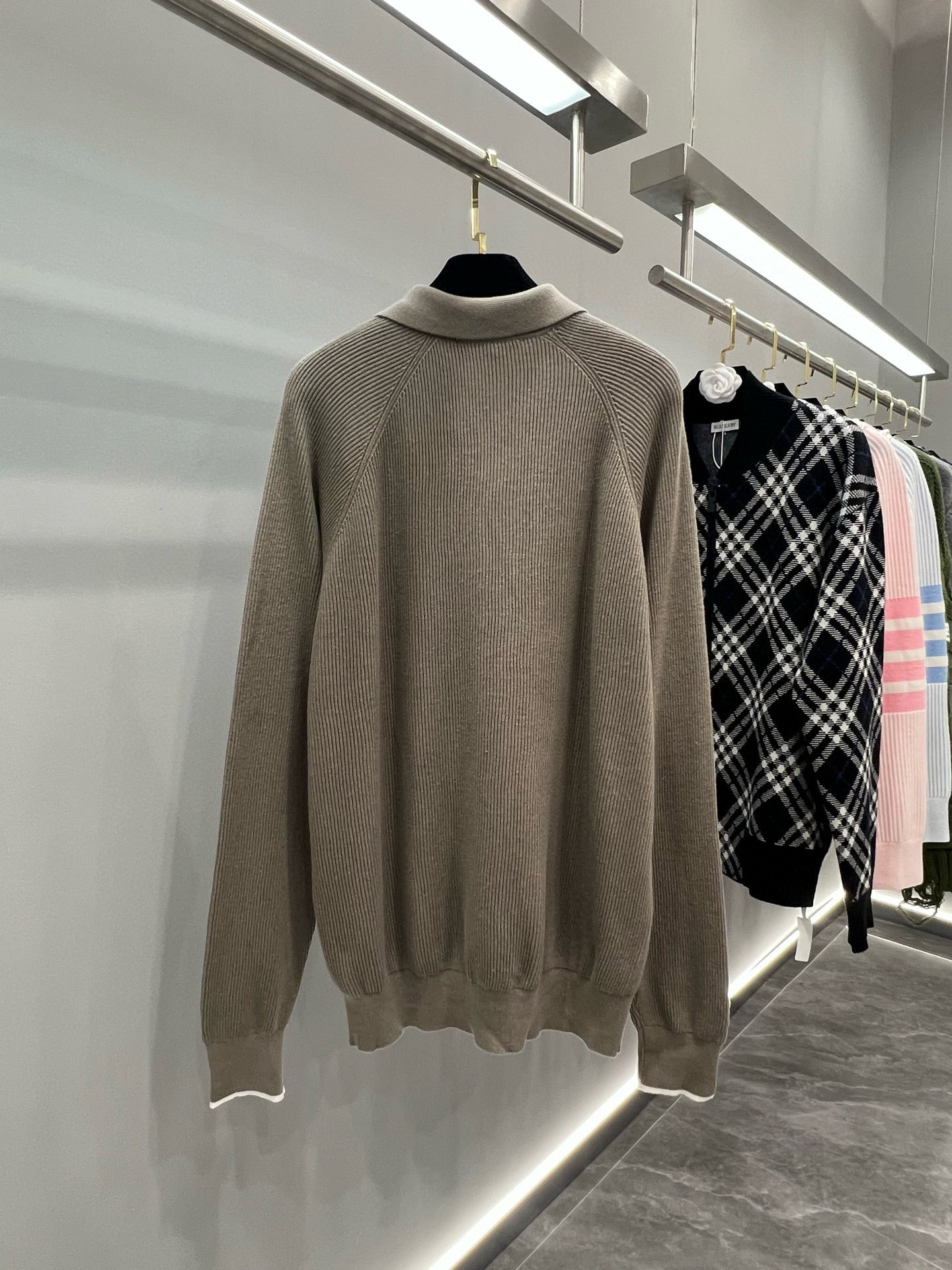 Brunello Cucinelli Long Sleeve Polo