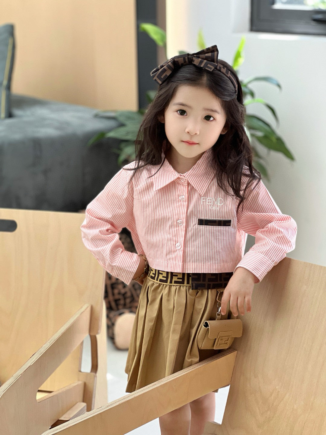 Fendi Long Sleeve Polo