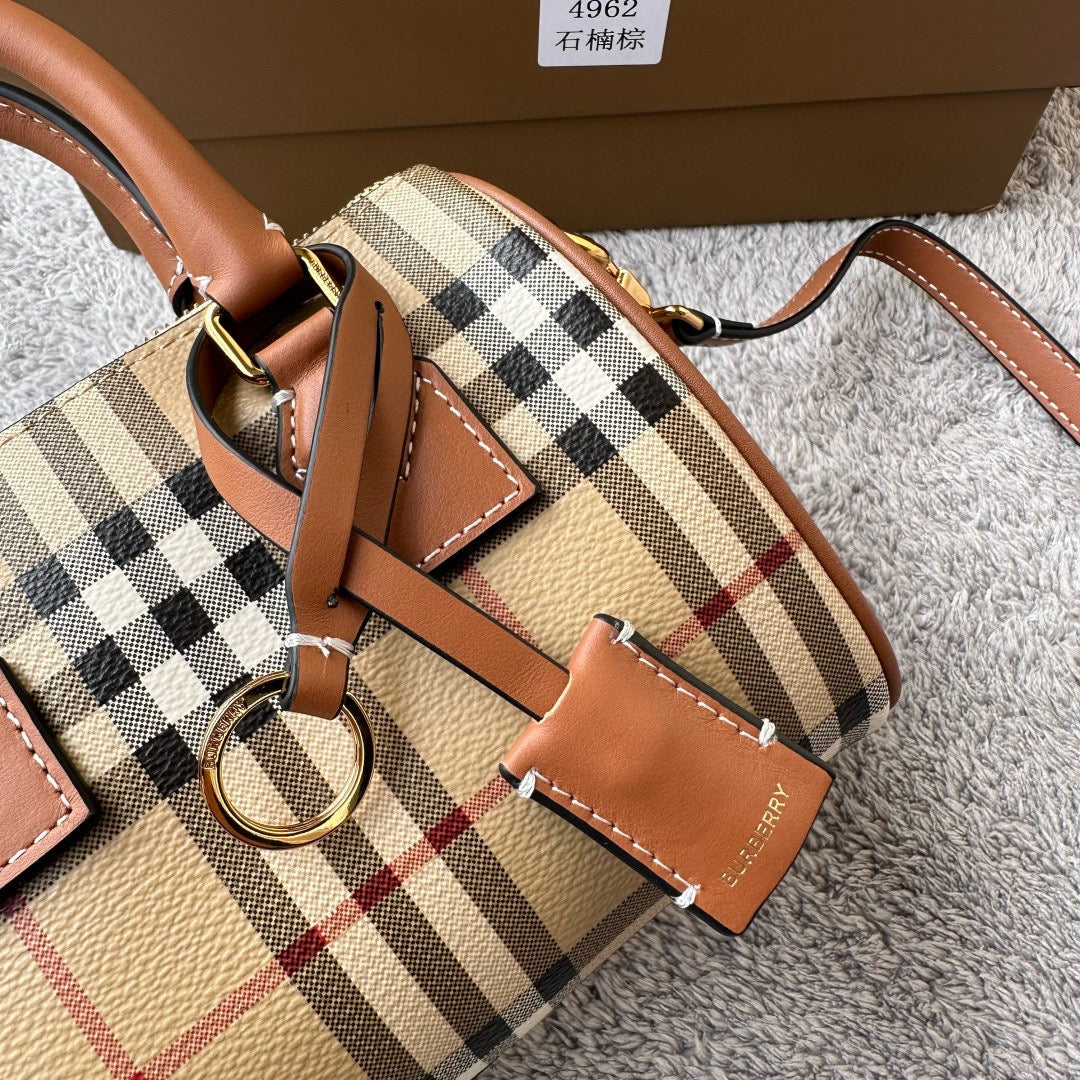 Burberry Check Bowling Mini Bag