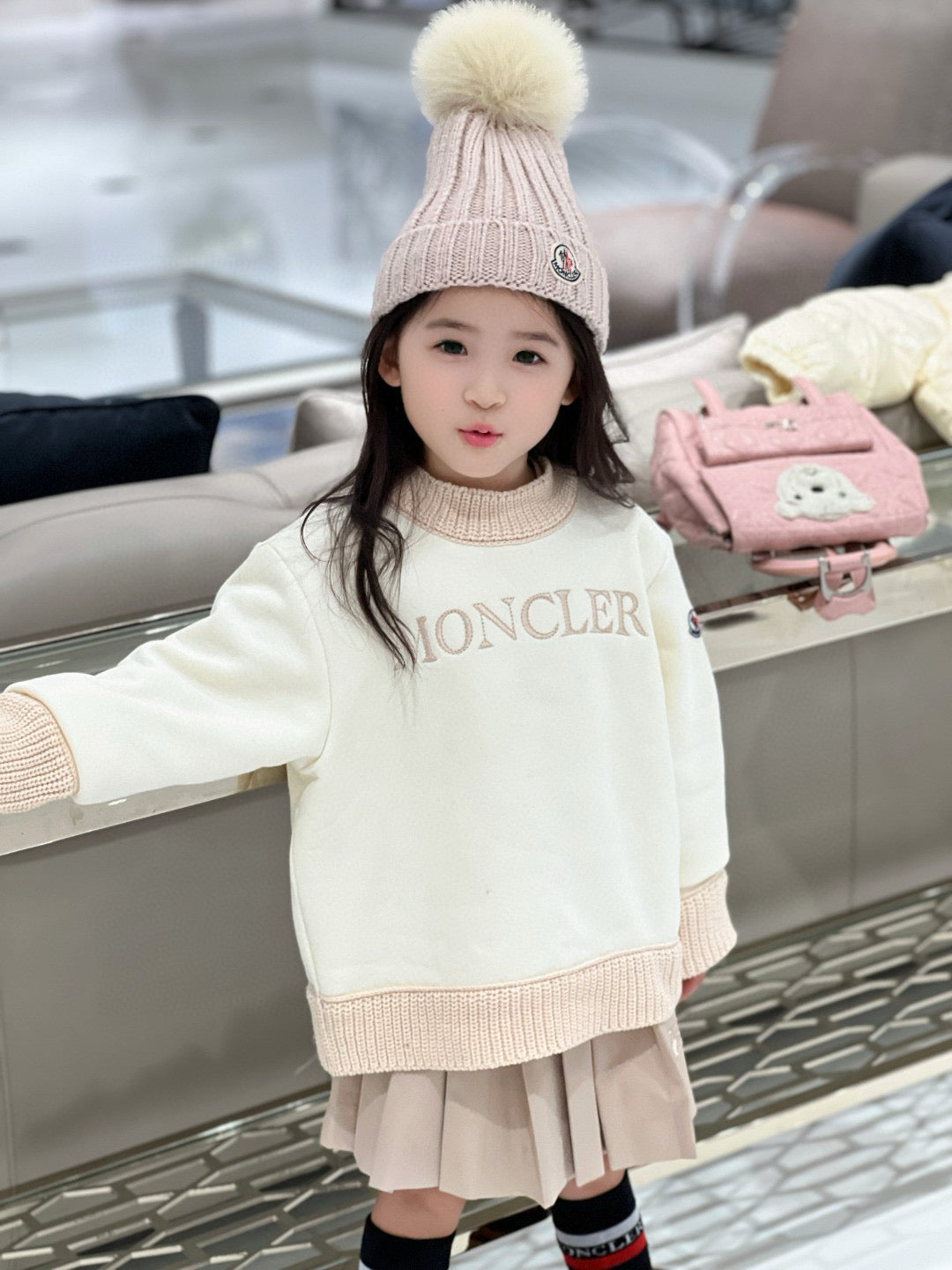 Moncler Sweater/Skirt Set