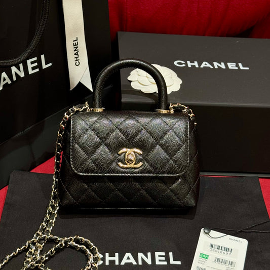 Chanel 24K Nano Coco Handle (11.5x14.5x5.5cm)