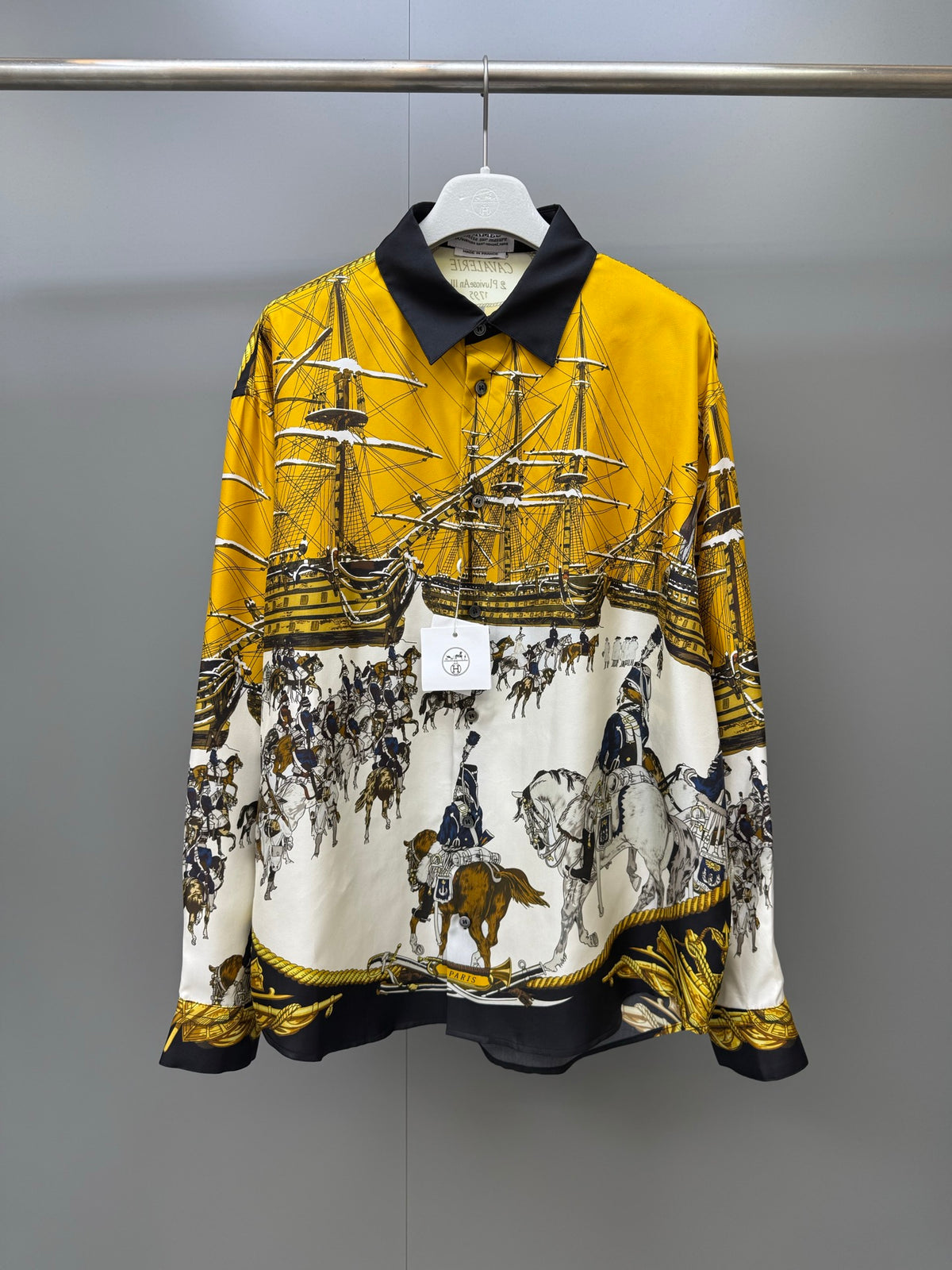 Hermes Long Sleeve Silk Shirt