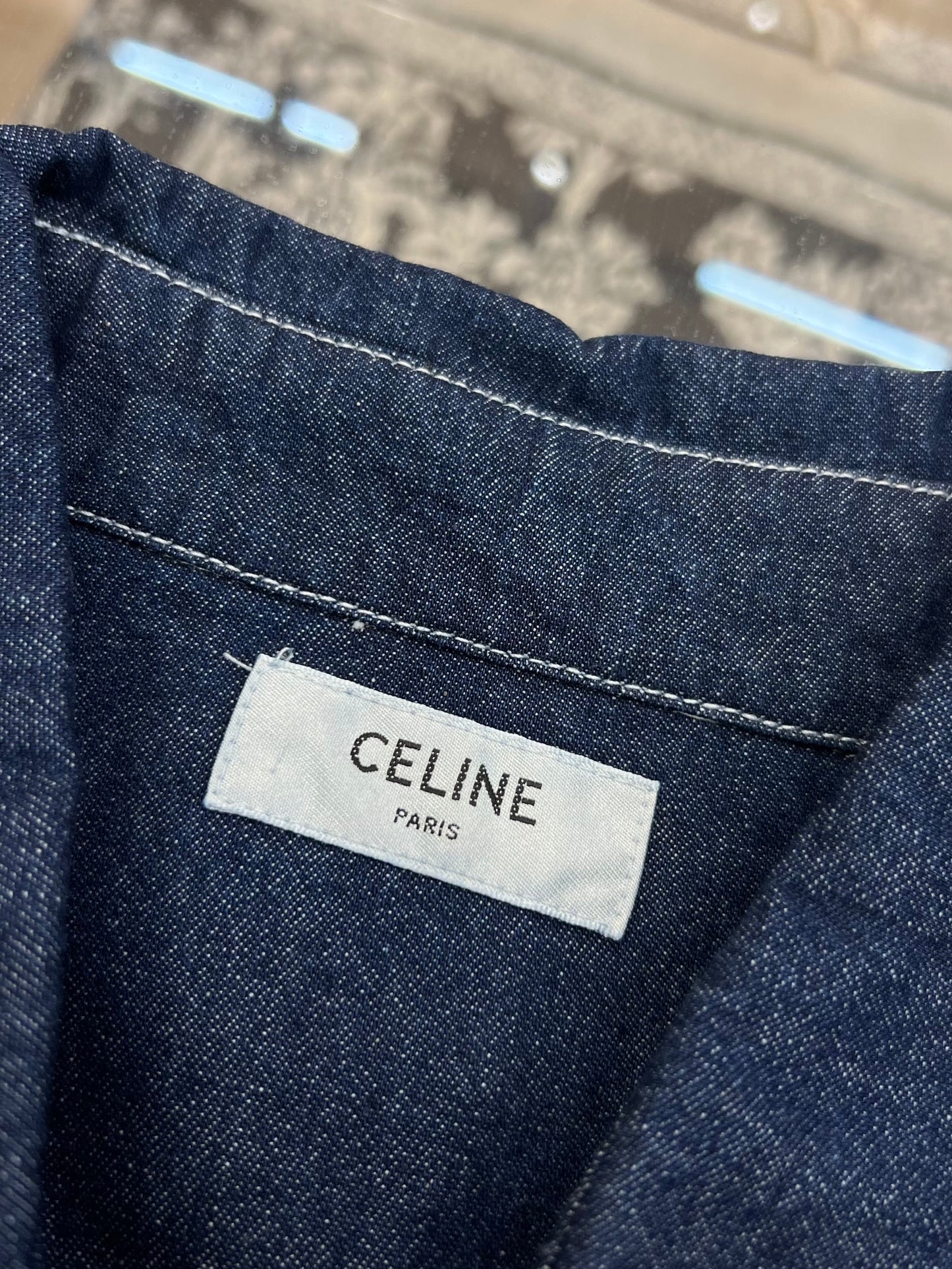 Celine Denim Long Sleeve Shirt