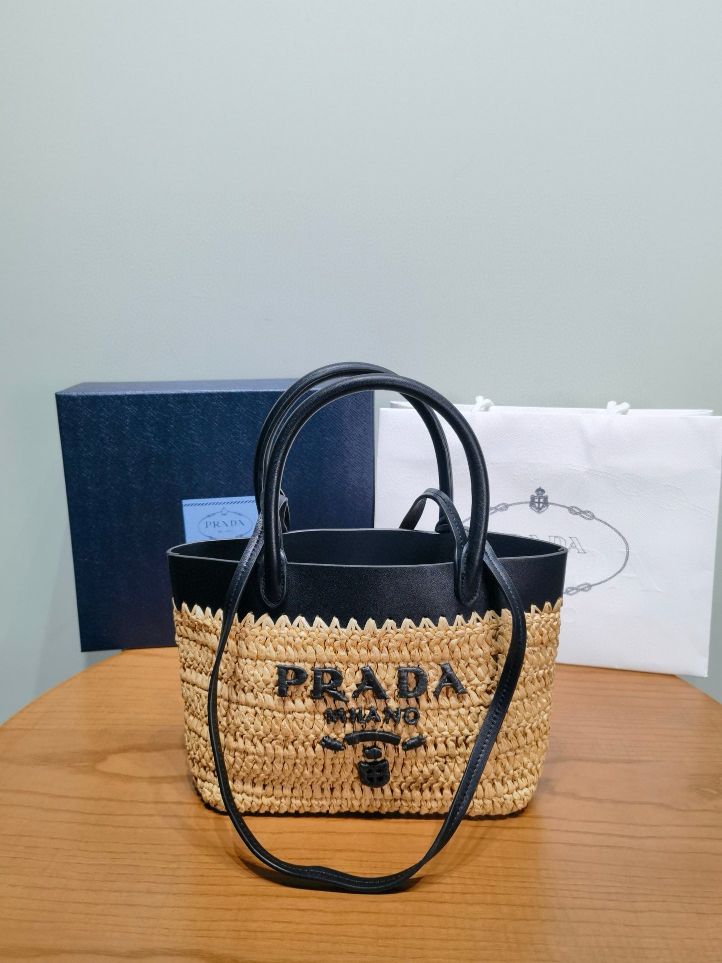 PD Natural Crochet Bucket Bag