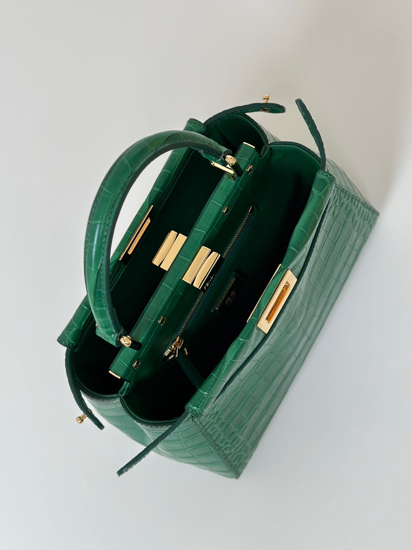 Fendi Peekaboo ISeeU Petite Precious Skin Bag